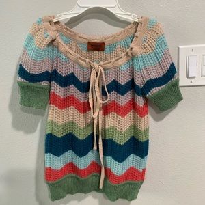 Missoni Short Sleeve Knit Sweater - SM
